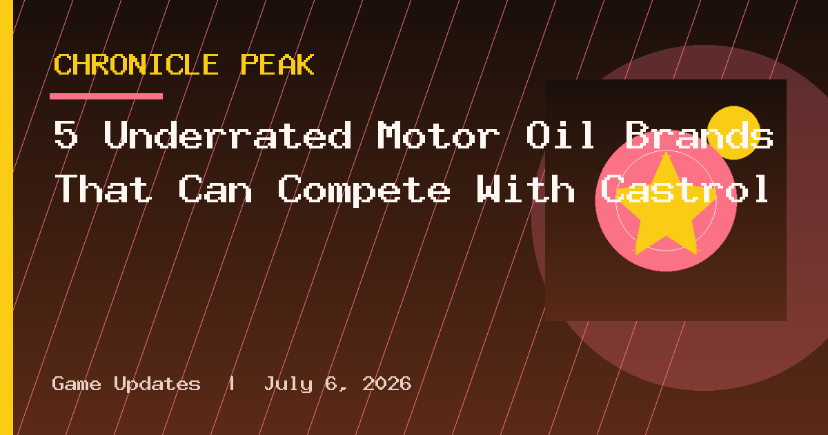 5 Underrated Motor Oil Brands That Can Compete With Castrol