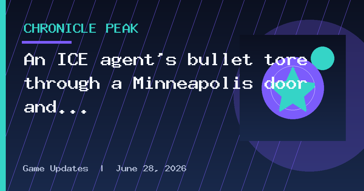 An ICE agent’s bullet tore through a Minneapolis door and lodged in a child’s