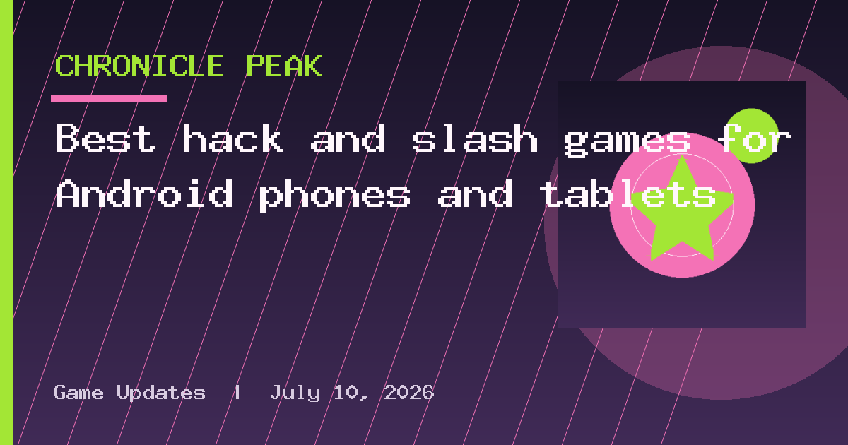 Best hack and slash games for Android phones and tablets