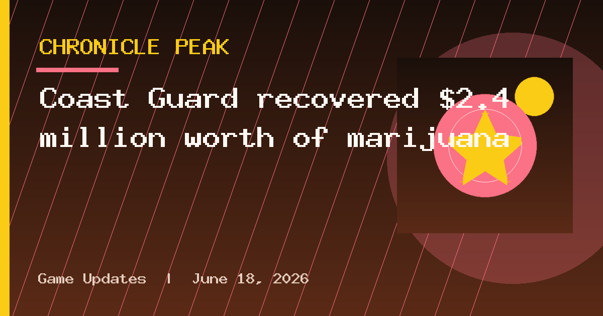 Coast Guard recovered $2.4 million worth of marijuana