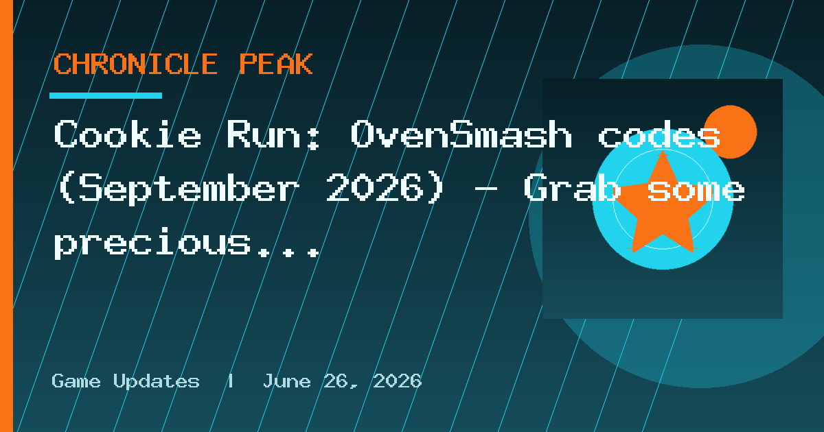 Cookie Run: OvenSmash codes (September 2026) - Grab some precious Crystals