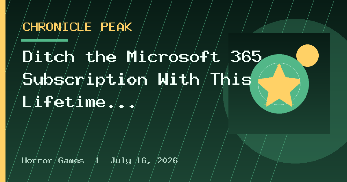 Ditch the Microsoft 365 Subscription With This Lifetime Office License at $55