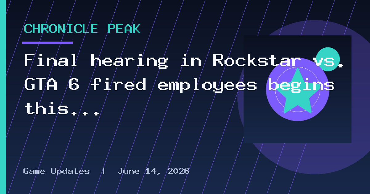 Final hearing in Rockstar vs. GTA 6 fired employees begins this week