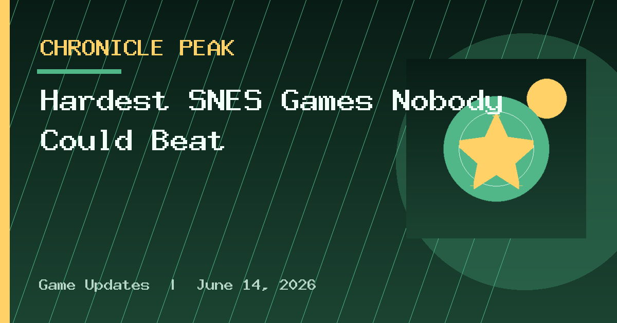 Hardest SNES Games Nobody Could Beat