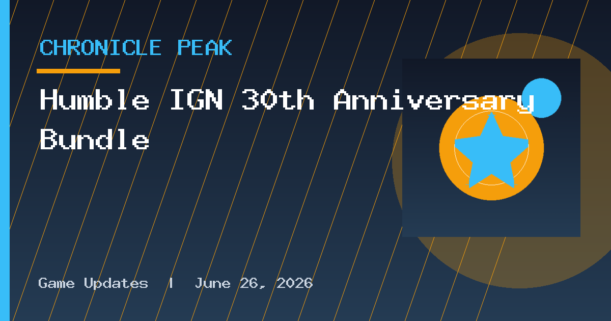 Humble IGN 30th Anniversary Bundle