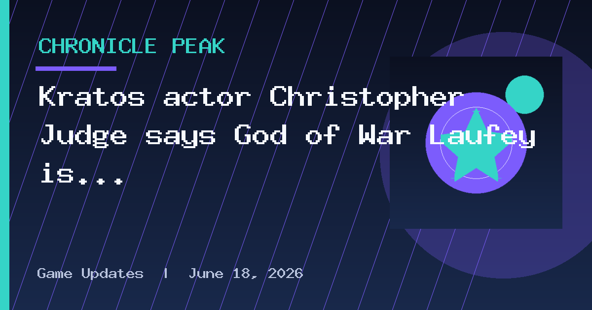 Kratos actor Christopher Judge says God of War Laufey is "a banger" and "people