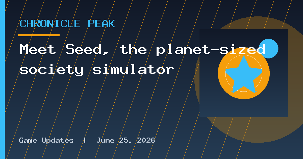 Meet Seed, the planet-sized society simulator