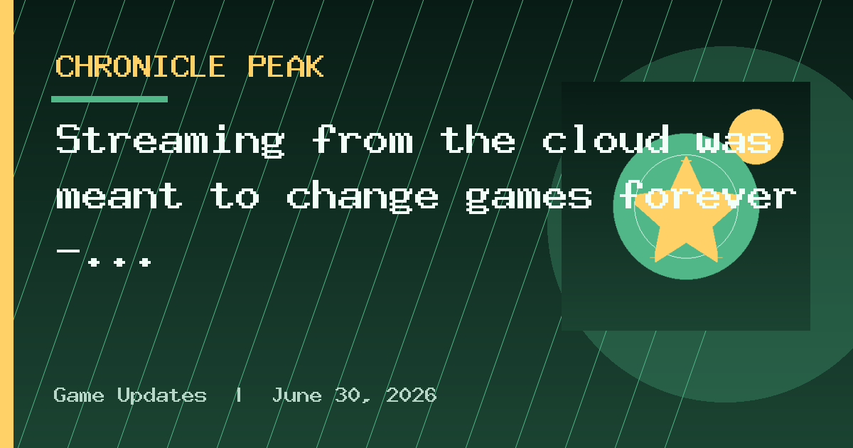 Streaming from the cloud was meant to change games forever – what happened?