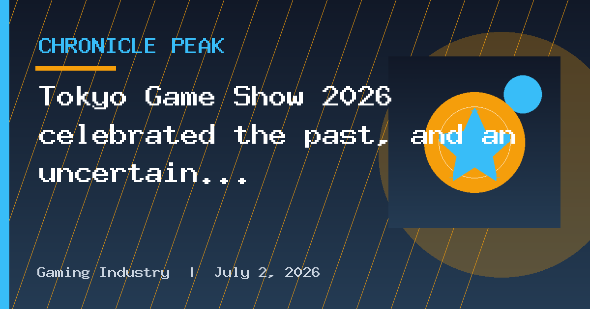 Tokyo Game Show 2026 celebrated the past, and an uncertain AI future | Opinion
